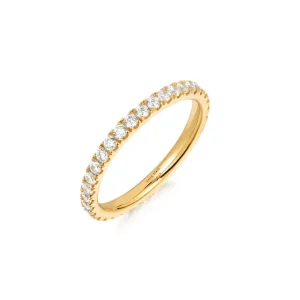 Ania Haie All Jmj & Branded Fashion Jewellery | Gold Plate CZ Pavé Ring - Size 54