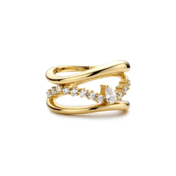 ania_haie_gold_plate_cz_s_0.webp Ania Haie All Jmj & Branded Fashion Jewellery | Gold Plate CZ Sparkle Ring