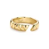 Ania Haie All Jmj & Branded Fashion Jewellery | Gold Plate Irregular Twill Adjustable Ring