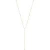 Ania Haie All Jmj & Branded Fashion Jewellery | Gold Plate Sparkle Point Y CZ Lariat Necklace