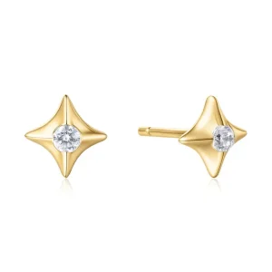 Ania Haie All Jmj & Branded Fashion Jewellery | Gold Plated Sparkling Star Stud Earrings