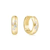 Ania Haie All Jmj & Branded Fashion Jewellery | Gold Small Sparkling CZ Huggie Hoop Earrings