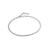 Ania Haie All Jmj & Branded Fashion Jewellery | Rhodium Plate Silver Rounded Snake Bracelet