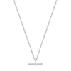 Ania Haie All Jmj & Branded Fashion Jewellery | Rhodium Plated Silver Rope T-Bar Necklace