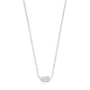 Ania Haie All Jmj & Branded Fashion Jewellery | Rhodium Plated Silver Sparkle Emblem Pendant Necklace