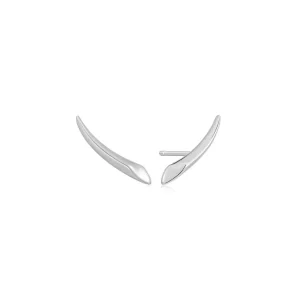 Ania Haie All Jmj & Branded Fashion Jewellery | Rhodium Plated Silver Arrow Climbing Stud's