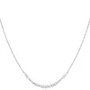 Ania Haie All Jmj & Branded Fashion Jewellery | Rhodium Plated Silver CZ Pavé Arc Necklace