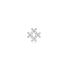 Ania Haie All Jmj & Branded Fashion Jewellery | Rhodium Plated Sparkle Cross CZ Single Stud