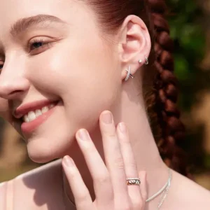 Ania Haie All Jmj & Branded Fashion Jewellery | Rhodium Plated Silver CZ Solitaire Studs