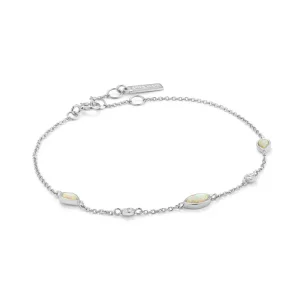 Ania Haie All Jmj & Branded Fashion Jewellery | Rhoduim Plate Silver Kyoto Opal Silver Bracelet