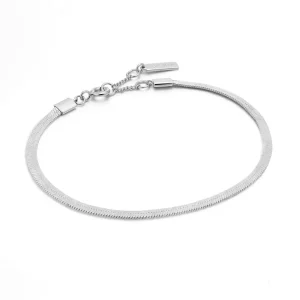 Ania Haie All Jmj & Branded Fashion Jewellery | Rhoduim Plate Sterling Silver Flat Snake Bracelet