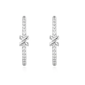 Ania Haie All Jmj & Branded Fashion Jewellery | Silver Cross Hoop Earrings