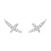 Ania Haie All Jmj & Branded Fashion Jewellery | Silver Kiss CZ Pavé Stud Earrings
