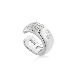 Ania Haie All Jmj & Branded Fashion Jewellery | Sterling Silver Sparkle CZ Ear Cuff