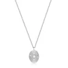 Ania Haie All Jmj & Branded Fashion Jewellery | Sterling Silver Kyoto Pearl & CZ Oval Disc Necklace