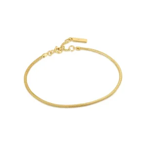 Ania Haie All Jmj & Branded Fashion Jewellery | Yellow Gold Plated Rounded Snake Bracelet