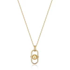 Ania Haie All Jmj & Branded Fashion Jewellery | Yellow Gold Plate Orb Link Drop Pendant Necklace