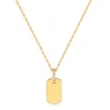 Ania Haie All Jmj & Branded Fashion Jewellery | Yellow Gold Plate Glam Tag CZ Necklace
