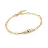 Ania Haie All Jmj & Branded Fashion Jewellery | Yellow Gold Plated Chunky Orb Link Bracelet