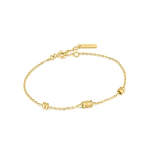 Ania Haie All Jmj & Branded Fashion Jewellery | Yellow Gold Plated Smooth Twist Bracelet