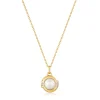 Ania Haie All Jmj & Branded Fashion Jewellery | Yellow Gold Plated Pearl & CZ Sphere Necklace