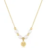 Ania Haie All Jmj & Branded Fashion Jewellery | Yellow Gold Plated Pearl & Multi Coloured CZ Star Necklace