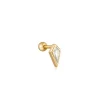 Ania Haie All Jmj & Branded Fashion Jewellery | Yellow Gold Plated Sparkle Emblem CZ Single Stud