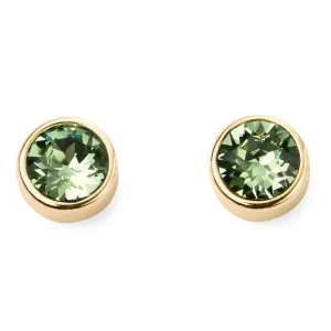 Jack Murphy Jewellers Jmj Birthstone Jewellery | August Yellow Gold Plated Crystal Birthstone Earrings