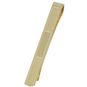 Jack Murphy Jewellers Jmj Sterling Silver Jewellery | Base Metal Yellow Gold Plated Polished & Detailed Tie Slide