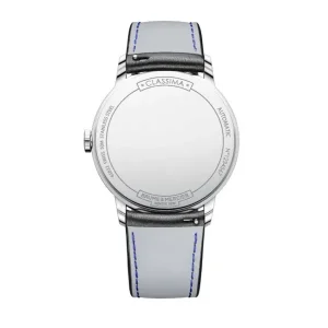 Baume & Mercier Mens Baume Et Mercier Watches | 42mm Auto Classima White & Date Dial Leather Watch