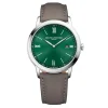 Baume & Mercier Mens Baume Et Mercier Watches | 40mm Classima Green & Date Dial Leather Watch