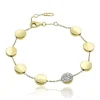 Chimento Jmj Gold Jewellery | Armillas Glow 18ct Yellow Gold Diamond Disc Bracelet