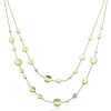 Chimento Jmj Gold Jewellery | Armillas Glow 18ct Yellow Gold Diamond Multi-Row Disc Necklace