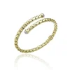 Chimento Jmj Gold Jewellery | Stretch Spring 18ct Yellow Gold Diamond Torque Bracelet