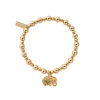 ChloBo All Jmj & Branded Fashion Jewellery | Gold Plate Mini Ball Elephant Charm Bracelet