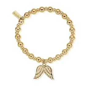 ChloBo All Jmj & Branded Fashion Jewellery | Gold Plated Mini Beaded Angel Wings Bracelet