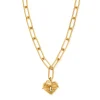 ChloBo All Jmj & Branded Fashion Jewellery | Yellow Gold Plated Faith & Love Necklet