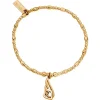 ChloBo All Jmj & Branded Fashion Jewellery | Yellow Gold Plated Interlocking Heart & Angel Wing Bracelet