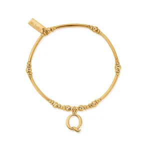 ChloBo All Jmj & Branded Fashion Jewellery | Gold Plated Iconic Letter 'Q' Bracelet