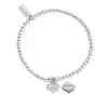 ChloBo All Jmj & Branded Fashion Jewellery | Sterling Silver Small Beaded Love Always Bracelet
