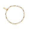 ChloBo All Jmj & Branded Fashion Jewellery | Yellow Gold Plate Sparkle Pearl Bracelet