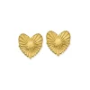 ChloBo All Jmj & Branded Fashion Jewellery | Yellow Plated Gold Glowing Beauty Stud Earrings