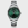 Cluse Mens Cluse Watches | 41mm Anthéor Beveled Green Stainless Steel Link Watch