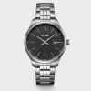 Cluse Mens Cluse Watches | 41mm Anthéor Beveled Matte Grey Stainless Steel Link Watch
