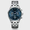 Cluse Mens Cluse Watches | 42mm Anthéor Multifunction Blue Dial Stainless Steel Link Watch