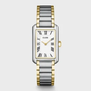 Cluse Ladies Cluse Watches | 21mm Belisenna Duo Gold Toned Steel Link Watch