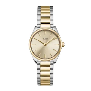 Cluse Ladies Cluse Watches | 25mm Féroce Mini Royal Yellow Gold & Silver Toned Link Watch