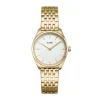 Cluse Ladies Cluse Watches | 25mm Féroce White Dial Gold Toned Link Watch
