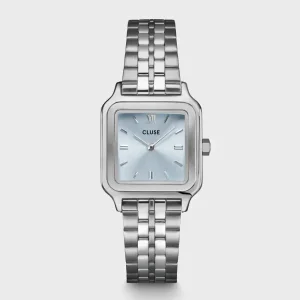 Cluse Ladies Cluse Watches | 28mm Gracieuse Light Blue Silver Toned Bracelet Watch