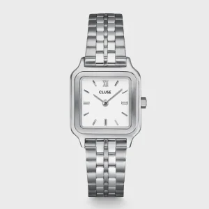 Cluse Ladies Cluse Watches | 24mm Gracieuse Petite White Dial Stainless Steel Link Bracelet Watch